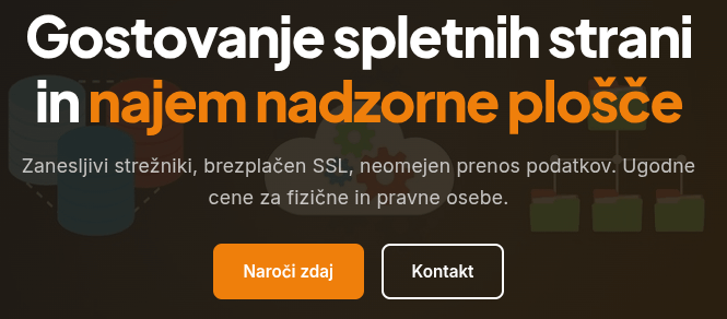 Gostovanje & Izdelava spletnih strani