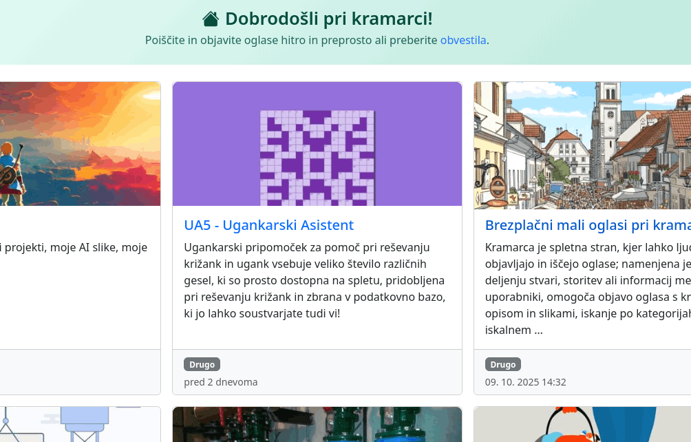 pr kramarci - brezplačni mali oglasi